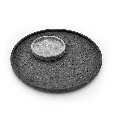 vassoio in pietra lavica design made in italy